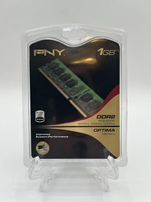 PNY OPTIMA 1GB Memory Kit DDR2 667 MHz PC2-5300 MD1024KD2-667 - Image 1 of 4