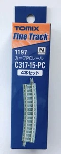 Tomix 1197 317mm Radius 15º Curve Track C317-15-PC(F) 4 pcs N Scale - Picture 1 of 2