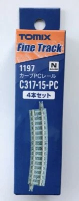 Tomix 1197 317mm Radius 15º Curve Track C317-15-PC(F) 4 pcs N Scale - Image 1 of 2