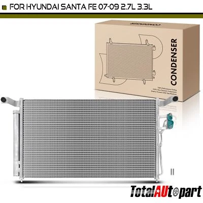 Condensador de aire acondicionado con receptor secador con soporte para Hyundai Santa Fe 2007-2009 2,7 L Foto 1 de 4