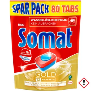 Somat Pastillas 12 Oro Con Limpieza Profunda Pack Ahorro 80 Unidad 1 Paquete - Imagen 1 de 1