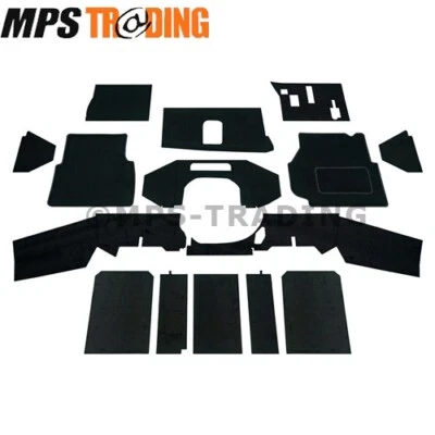 Juego de alfombras delanteras Land Rover Defender negras 300TDI TD5 RHD R380 túnel DA4911 Foto 1 de 4