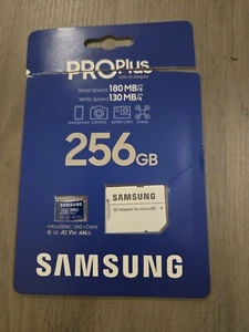 Samsung PRO Plus + Adapter microSDXC 256GB - Picture 1 of 1