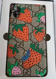 Gucci NIB Supreme Strawberry iPhone Case NWT Fits iPhone X/XS - Picture 1 of 5
