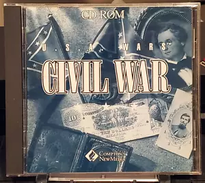 VTG - Compton's USA Wars Civil War - 1992 CD-ROM PC DOS Windows - Tested - Picture 1 of 9