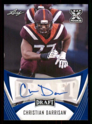 2021 Leaf Draft AUTO Blue #BACD1 Christian Darrisaw - Image 1 of 2