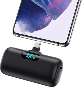 Mini Portable Charger 5000Mah Power Bank,15W PD USB C Cell Phone Portable Power, - Picture 1 of 11
