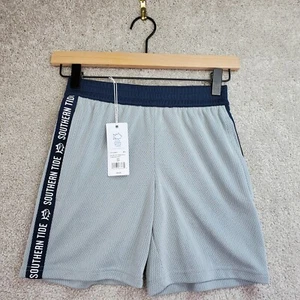Southern Tide Melnick Short Boys Small Seagull Gray Mech Basketball Athletic - Picture 1 of 7