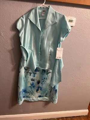 Женская юбка и топ JBS Ltd. размер 10 бирюзовый синий - Изображение 1 из 4