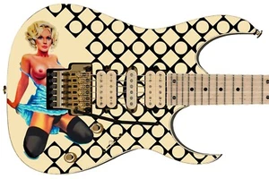 Gitarre/Basshaut Axt Wrap ikonisches 80er Jahre Metall Rock Cantrell blaues Kleid GS1124 - Bild 1 von 56