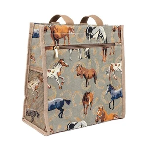 TAPESTRY IRISH HORSE SHOPPER BAG - Picture 1 of 4