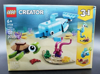 LEGO Creator 3 in 1 "Dolpin & Turtle" #31128 Building Set NEW *READ DESCRIPTION* - Image 1 of 4