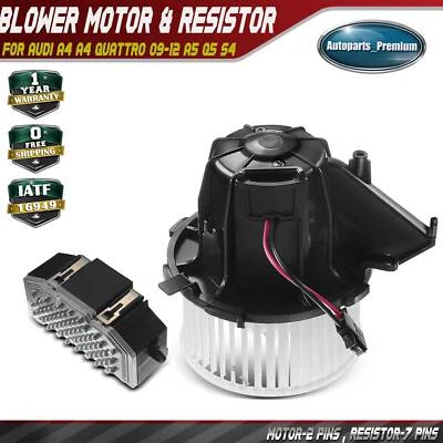 HVAC Heater Blower Motor Resistor Kit for Audi A4 A4 Quattro 2009-2012 A5 Q5 S4 - Image 1 of 4