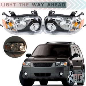 For Ford Escape 2005-2007 Halogen Amber Headlights Headlamps Factory Style Pair - Picture 1 of 16