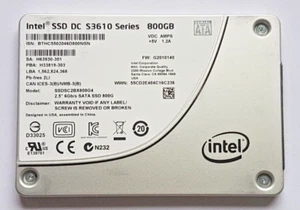 800 GB SATA Intel SSD Dc S3610 Series SSDSC2BX800G4 2D-NAND MLC 2.5 " Hard Drive - Picture 1 of 1
