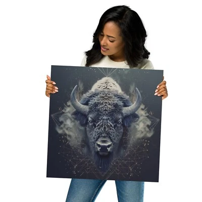 World of Wilds - Elysian Bison 2 - artistic poster - Image 1 of 4