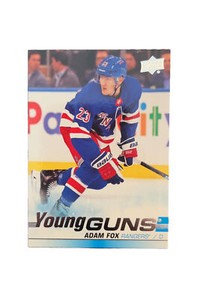 2019-20 Upper Deck ADAM FOX Young Guns Rookie Card RC #228 New York Rangers