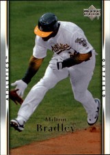 2007 Upper Deck Oakland Athletics Baseball Card #183 Milton Bradley