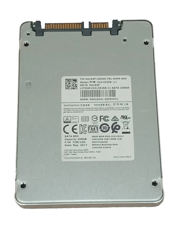 Dell LITEON 256GB SATA 2.5'' SSD Solid State Drive 041X4F 41X4F - Image 1 of 1