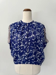 Blusa para mujer Scanlan and Theodore talla 8 minimalista cuadrada inteligente informal todos los días - Imagen 1 de 16