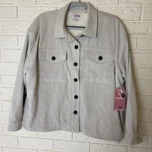 CI Sono Corduroy Jacket Women’s Size M Lined Tan NWT Oversize See Pics - Picture 1 of 10