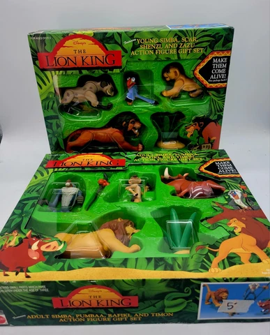Mattel Disney Lion King Action Figure Gift Sets Lot of 2 Unopened Sealed Mufasa Cover