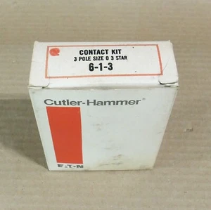 NUEVO CUTLER HAMMER 6-1-3 KIT DE CONTACTO 3 POLOS TAMAÑO 0 3 ESTRELLAS AK - Imagen 1 de 3