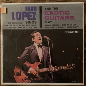 TRINI LOPEZ THE EXOTIC GUITARS SINGS PLAY VINYL LP GUEST STAR G1495 SHRINK 2-27 - Picture 1 of 4