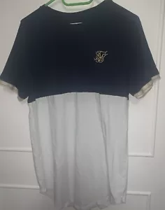 T-shirt Sik Silk uomo blu media - Foto 1 di 5