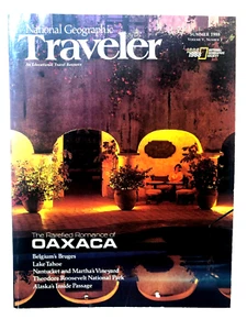 National Geographic Traveler Magazine Summer 1988 Oaxaca Tahoe Inside Passage - Picture 1 of 3