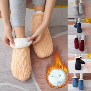 UK Velvet Thickening Socks Winter Women Men Adults  Warm Indoor Socks Overshoes. - Picture 1 of 18