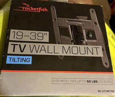 Rocketfish Tilting TV Wall Mount for Most 19" to 39" TVs up to 50 LBS RF-HTVMTAB - Image 1 of 3