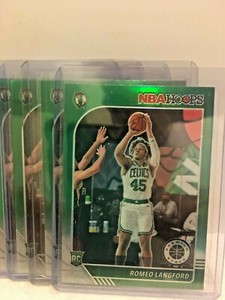 2019-20 HOOPS Premium Stock Romeo Langford #211 Prizm Green Refractor Rookie QTY