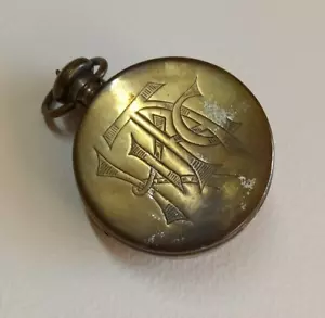Houghton’s Ticka, Rare, Collectable, Brass Cased Pocket Watch Camera 1905-1914 - Picture 1 of 8