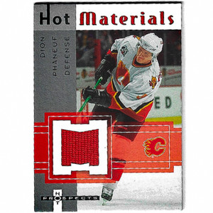 2005-06 FLEER HOT PROSPECTS DION PHANEUF HOT MATERIALS ROOKIE CARD