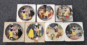 7 platos coleccionables usados de Blancanieves y los siete enanitos de Disney - Imagen 1 de 8