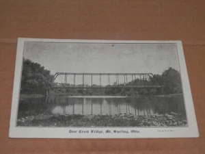 MT. STERLING OHIO - POSTAL ERA 1907-1915 - PUENTE DEER CREEK - Imagen 1 de 2
