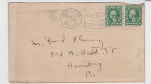 TurtlesTradingPost- Connecticut- Bridgeport 1916- East Side Station Flag Cancel - Picture 1 of 2