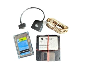 Global Village 56k PC Card, Fax/Modem For Mac PowerBook, Opened But Never Use - Zdjęcie 1 z 6