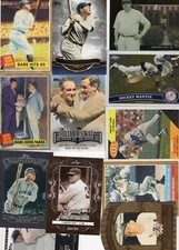 Mickey Mantle Babe Ruth Yankees Inserts 80 Picks Free Shipping 15% off After 4