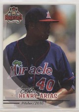 2010 Grandstand New Britain Rock Cats Henry Arias #40