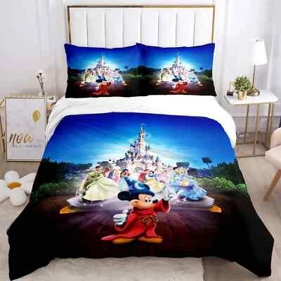 Juego de funda nórdica Mickey Minnie ropa de cama ratón juego de edredón edredón edredón anime juego de cama Foto 1 de 4