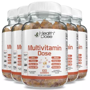 Health Dose Multivitamin Dose Adults 100 Gummies. Pack of 5. - Picture 1 of 6