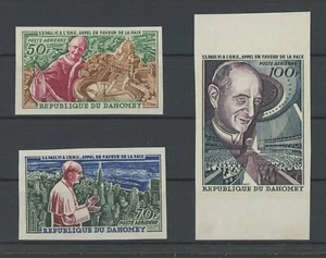 DAHOMEY UNGEZÄHNT !! 1966 PAPST PAUL POPE UN UNO IMPERF NON DENTELE RARE! h6972 - Bild 1 von 1