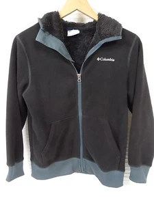 Columbia Mt. Hood Grinder Essential Hoodie Black Fleece Fuzzy Lining Youth 10/12 - Picture 1 of 7