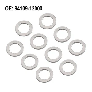 10 Pcs Metal Drain Washers for Honda For Acura Vehicles OEM 94109 12000 - Picture 1 of 12