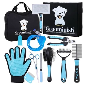 All in One Haustierpflegeset für Hunde, Katzen. Hundepflegebedarf mit Flohkamm - Bild 1 von 7