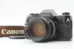 [Near Mint] Canon AE-1 35mm FD s.s.c 50mm f/1.4 SLR film Camera Black from JAPAN - Picture 1 of 13