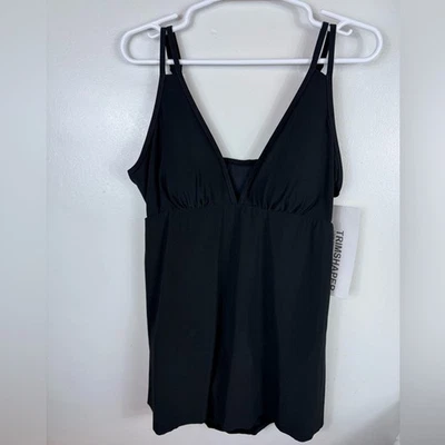 Traje de baño Trimshaper para mujer Tracey negro talla 14 nuevo con etiquetas playa verano Foto 1 de 4