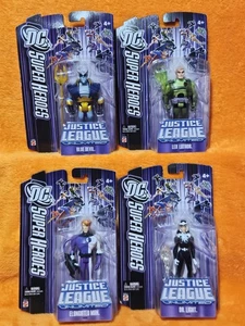 2007 DC Justice League Figures: Lex+Blue Devil+Dr. Light+Elongated Man Lot of 4! - Picture 1 of 10
